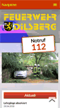 Mobile Screenshot of feuerwehr-dilsberg.de